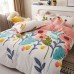Bed Skirts Set Floral Printed Bedding Sheet Bilateral Bed Skirt + 2 Pair Of Pillowcase 4 Bedsheets Bed Sheet Set 100% Cotton