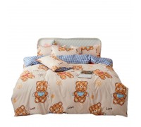 Amazon brushed avocado bedding. Microfiber four-piece set king /queen size duvet cover