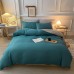 Amazon pure color brushed four-piece set  winter washed cotton warm color matching kit bedding set  adult