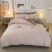 Amazon pure color brushed four-piece set  winter washed cotton warm color matching kit bedding set  adult