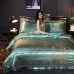 Satin jacquard four-piece suit European-style palace modal king  size bed sheet duvet cover wedding luxury bedding
