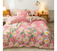Custom Bedding Set Good Quality Cotton Bed Set New Design Heart Printing Duvet Cover Set Printed Bedset