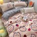 Four-piece winter milk velvet bedding baby velvet short plush flannel duvet cover sheet coral velvet bedding sheet custom