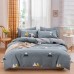 4 Pcs Polyester Cute Cartoon 3D Printed Bedding Set Comforter Cover Bed Sheet for Kids Teen Children Material 100% Polyester