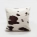Fadeless high quality decorative design pillow cover selection of high quality cowhide leather sofa pillow cover