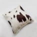 Fadeless high quality decorative design pillow cover selection of high quality cowhide leather sofa pillow cover