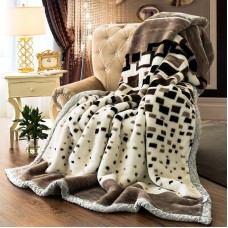 Best Sale Stock Super Soft Thick Fleece Blankets 100% Polyester Mink Moving Throw Blanket for Home Decor