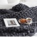 Hot Woolen Hand-woven Throw Flannel Fleece Blanket Knitted Wool Sofa Chunky Knit Weighted Blanket