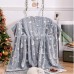Wholesale Custom Coral Fleece Plush Throw Luminous Warm Flannel Blankets Night Star Glow in the Dark Blanket