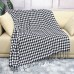 Custom Nordic Tassel Houndstooth Knitted Wool Blanket Office Nap Air Conditioning Blanket Sofa Set Towel Bed End Blanket