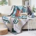 European and American geometric pattern 100% cotton Printed blanket