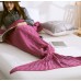 Knit Tail Adult TV Winter Air Condition Sherpa Fleece Blankets 100% Acrylic Fishtail Tail Adults Knitted Blanket