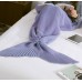 Knit Tail Adult TV Winter Air Condition Sherpa Fleece Blankets 100% Acrylic Fishtail Tail Adults Knitted Blanket
