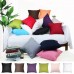 Cotton Pillow Case Solid Color Cushion Cover Throw Home Sofa Decoration 45X45cm