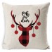 Christmas Cushion Cover Pillowcase Sofa Cushions Pillow Cases Cotton Linen Pillow Covers Home Decor