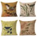 45x45cm Bird Flax Square Pillow Case Cushion Cover Sofa Throw Home Bedroom Decor