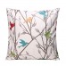 45x45cm Bird Flax Square Pillow Case Cushion Cover Sofa Throw Home Bedroom Decor