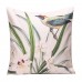 45x45cm Bird Flax Square Pillow Case Cushion Cover Sofa Throw Home Bedroom Decor