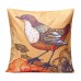 45x45cm Bird Flax Square Pillow Case Cushion Cover Sofa Throw Home Bedroom Decor