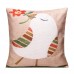 45x45cm Bird Flax Square Pillow Case Cushion Cover Sofa Throw Home Bedroom Decor