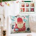 45*45cm Christmas Cushion Cover Decorative Sofa Pillow Cover Case Seat Car Home Decor Throw Pillowcase for Home Christmas Decoration